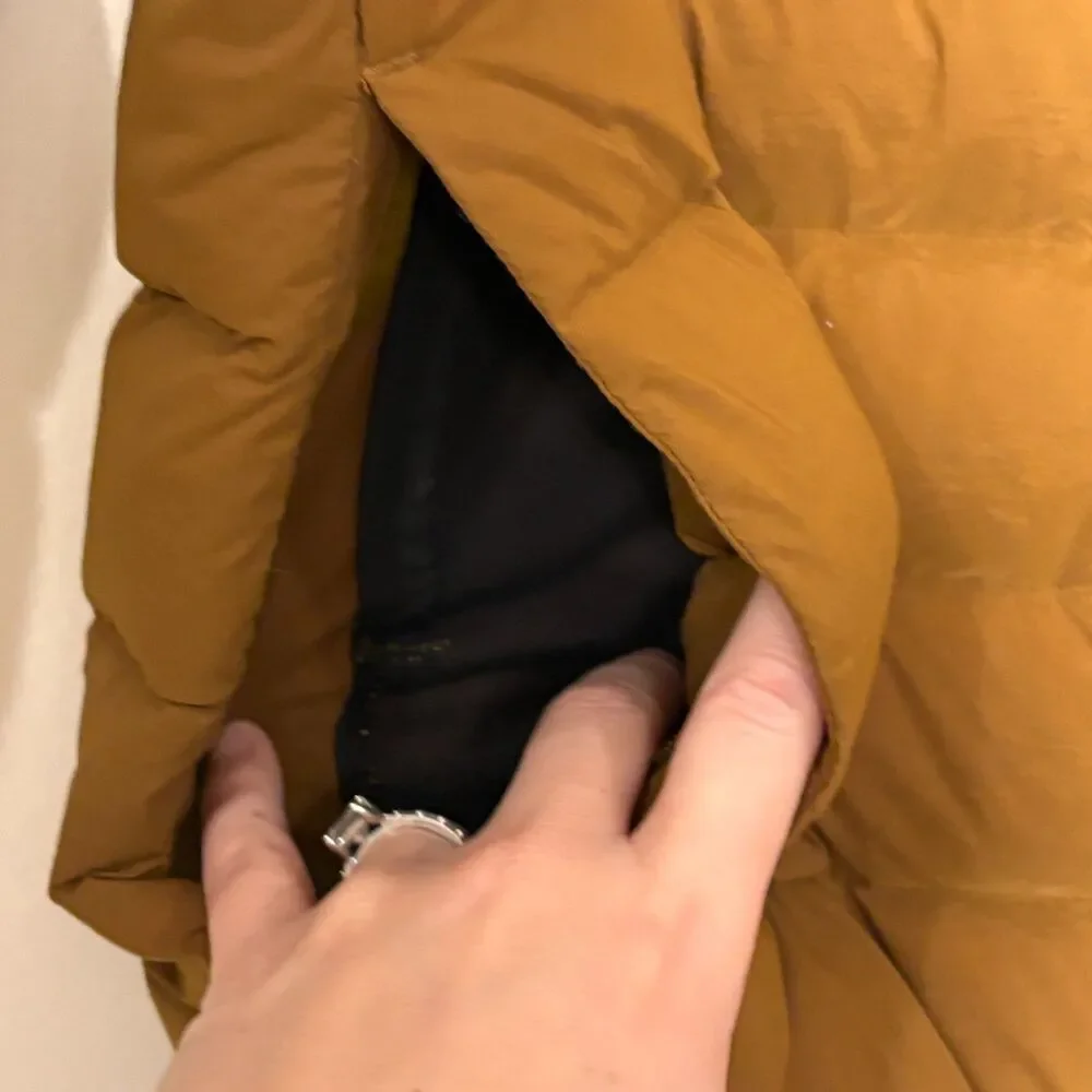 Lululemon Down Full Zip Puffer Jacket Brown XS